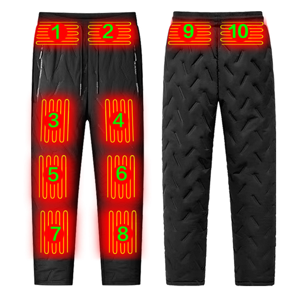 Winter Clothing Leg Warmers - Унисекс электрические термоштаны с 10 зонами