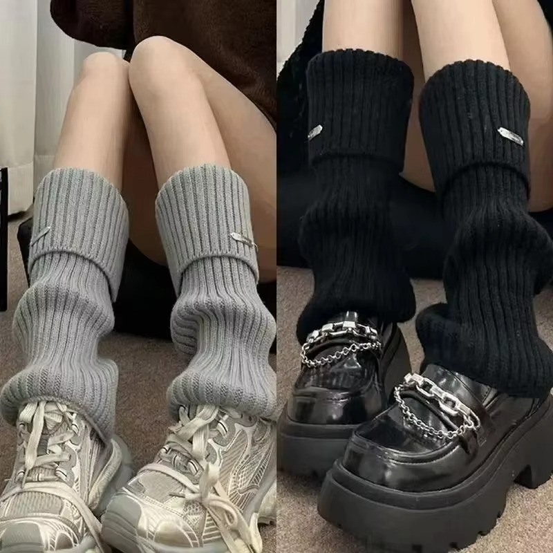 Winter Clothing Leg Warmers - Осенне-зимние гетры с японской металлической этикеткой,