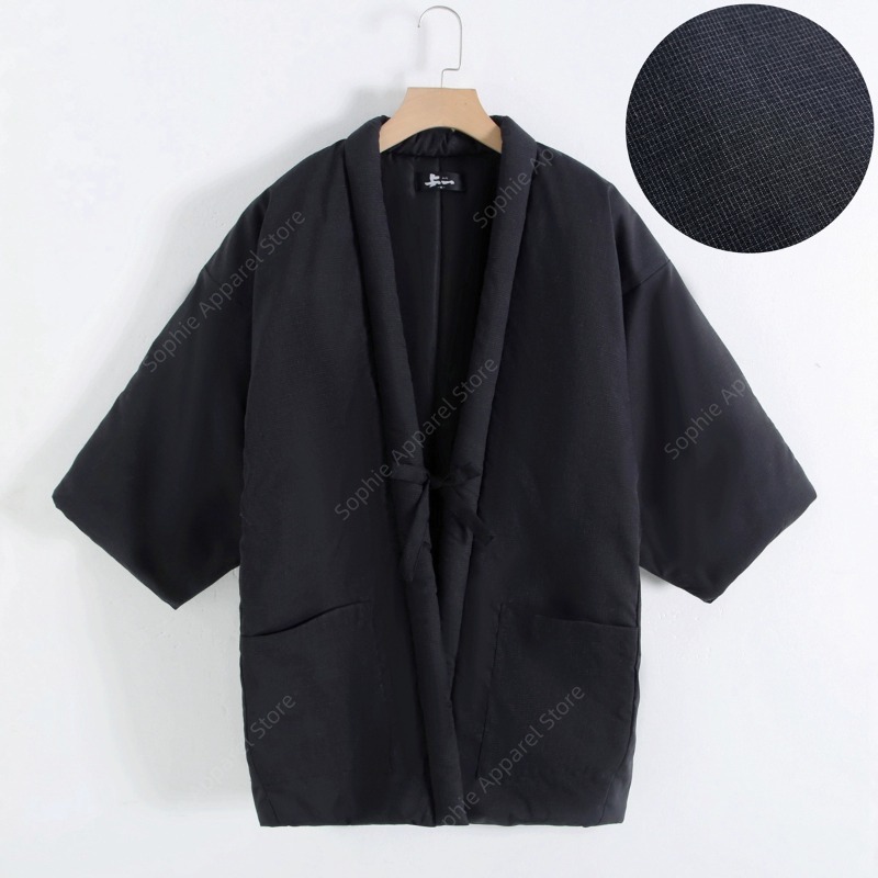 Traditional Winter Japanese Clothing - Зимняя мужская куртка Hanten в японском