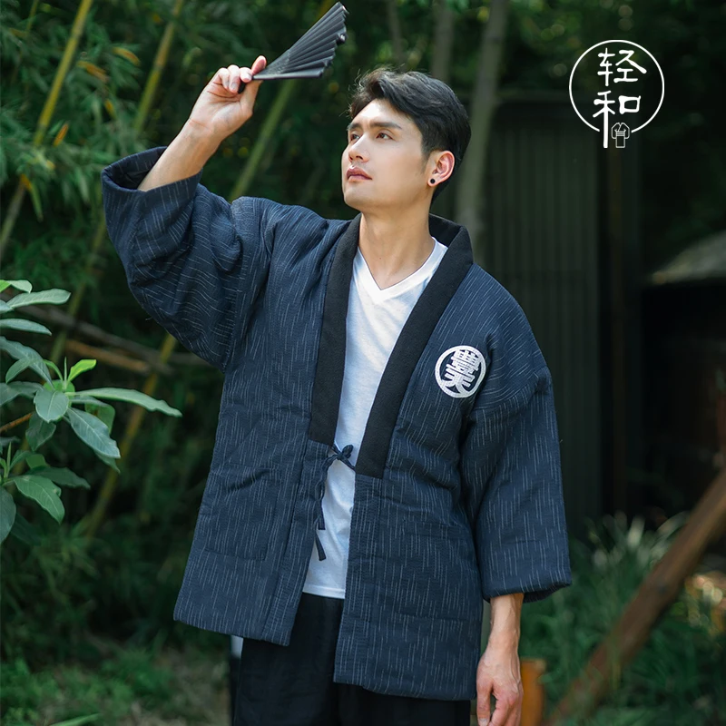 Кимоно зимнее хаори для мужчин – обзор и цена Traditional Winter Japanese Clothing