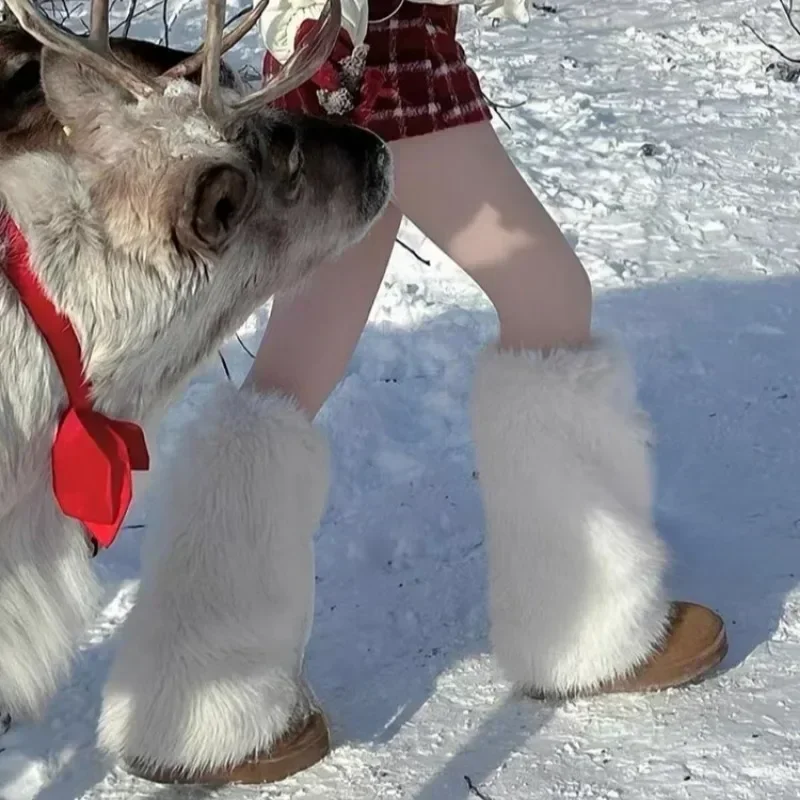 1/2 пары плюшевых гетр, женски – обзор и цена Winter Clothing Leg Warmers