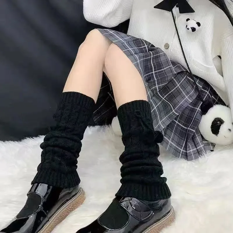Вязаные гетры в стиле Лолита J – обзор и цена Winter Clothing Leg Warmers